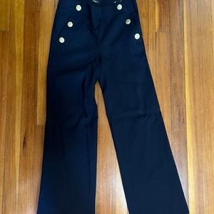 Navy blue loft wide leg trouser